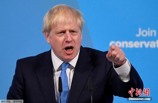 资料图：英国首相鲍里斯·约翰逊。